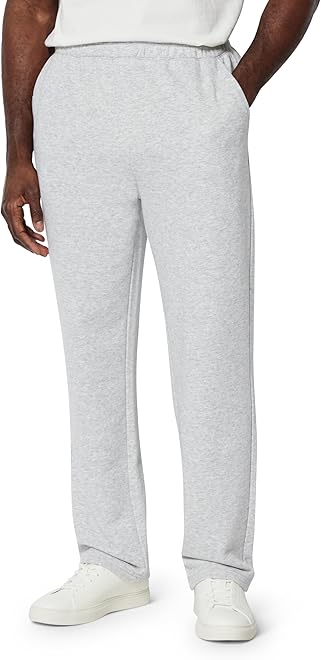 Men's Regular Fit French Terry Open Bottom Sweatpant